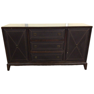 Dark Brown Three Drawer Stand
