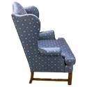 Blue Wingback Arm Chair