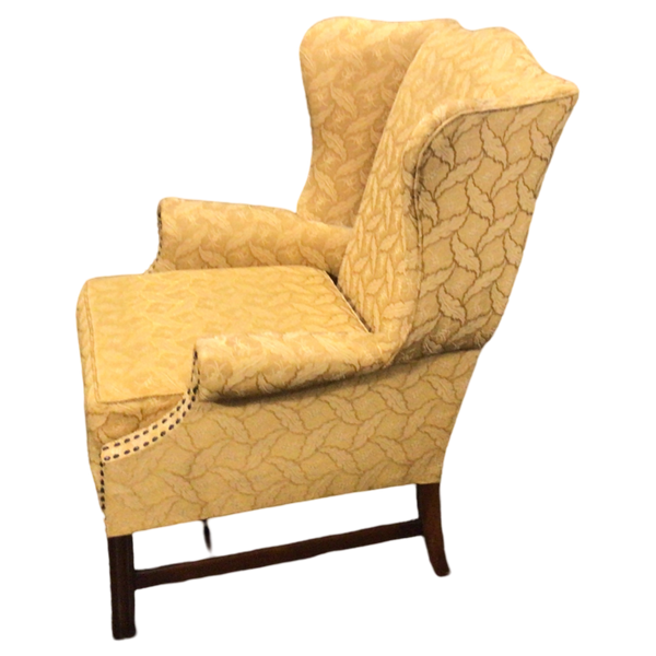 Gold Wing Back Chair