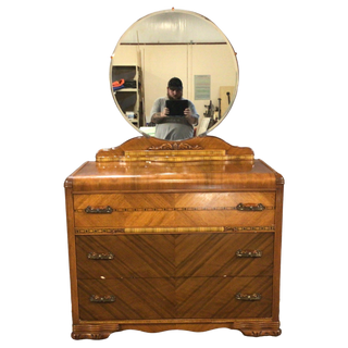 Antique Dresser With Mirror