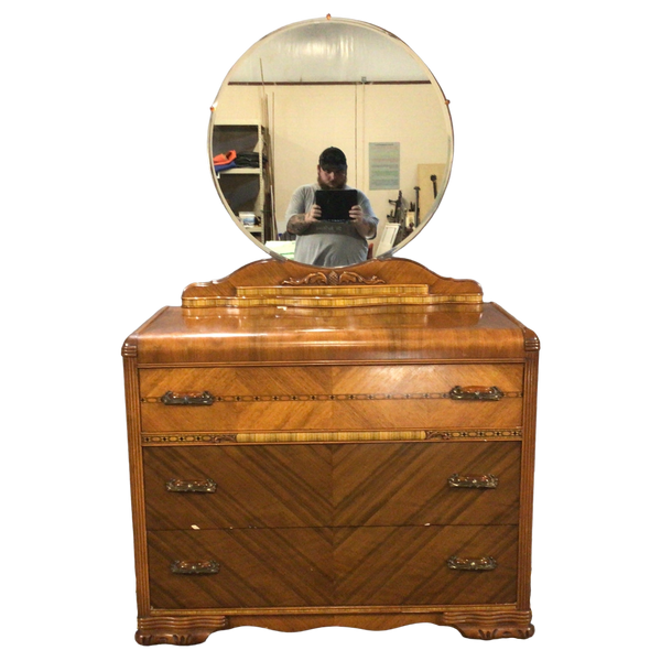 Antique Dresser With Mirror