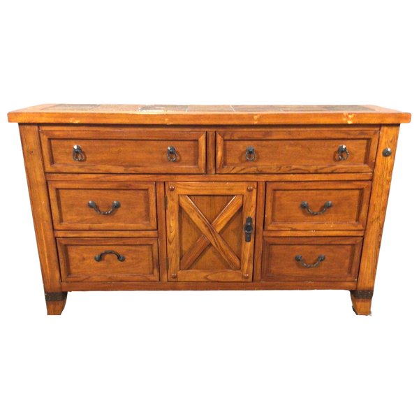 Pine Six Drawer Dresser