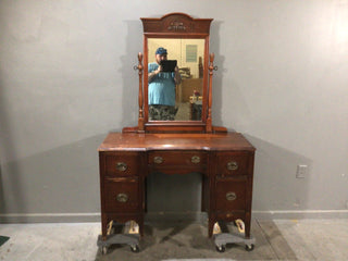 Antique Vanity With Mirror