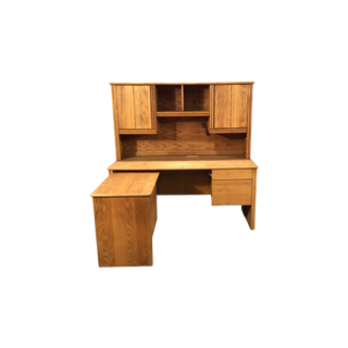 Accuride Three Piece Oak Desk