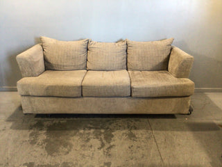 Cream colored sofa