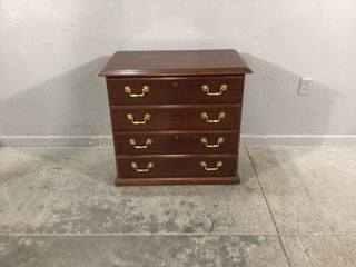 Two drawer wood file cabinet
