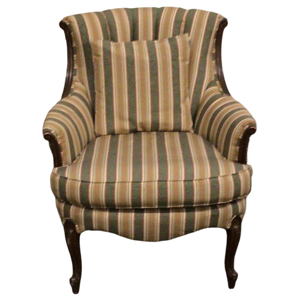 Striped Arm Chair