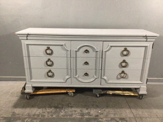 Grey six drawer dresser