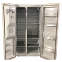 White LG Side By Side Refrigerator