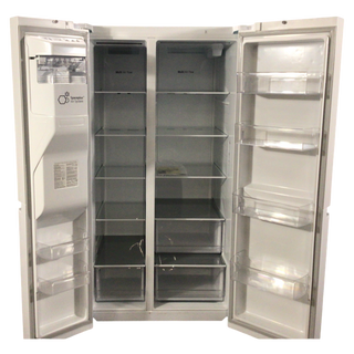 White LG Side By Side Refrigerator