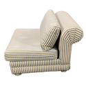 White Striped Chair