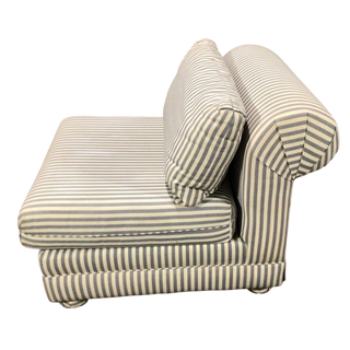 White Striped Chair