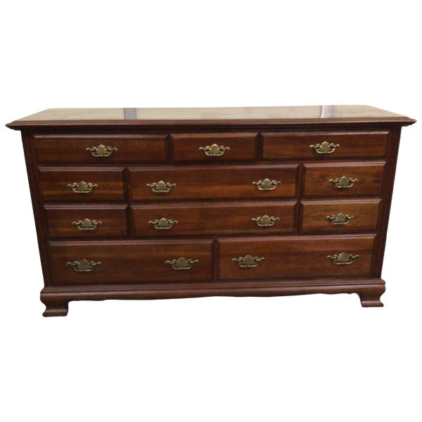 Eleven Drawer Cherry Dresser