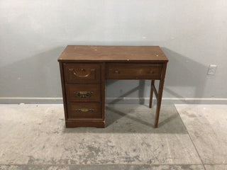 Four Drawer Oak Student Desk