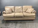 Tan leather sofa