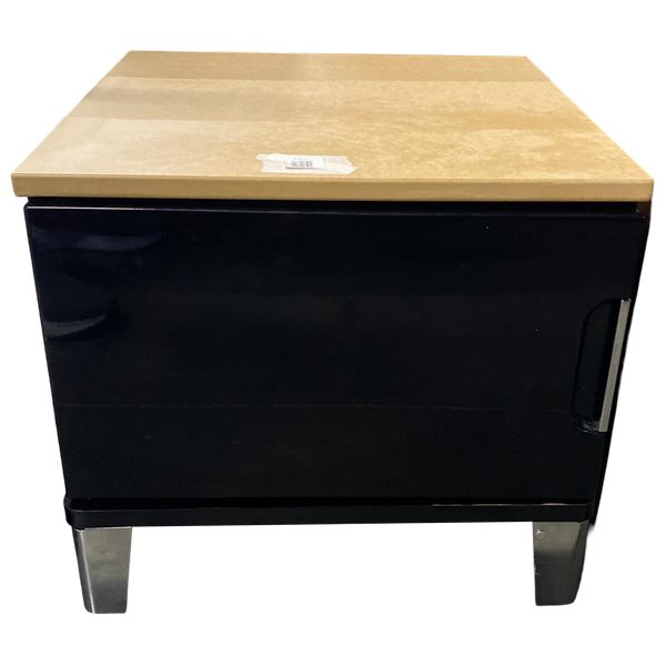 Small Black Nightstand