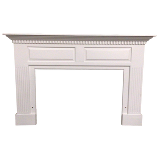 White Fireplace Mantle