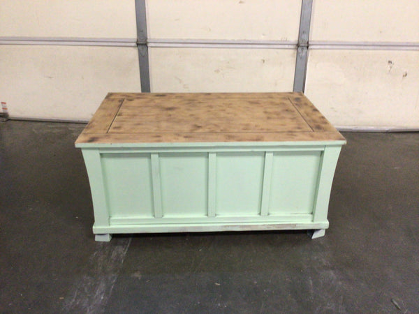 Mint colored cedar chest