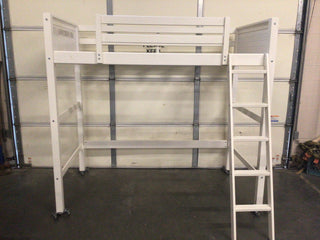 White Loft Bed