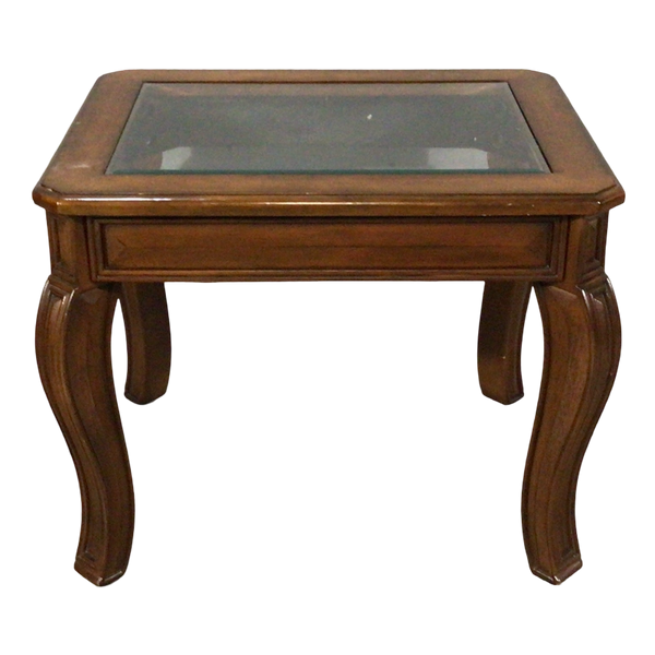 Cherry Glass Top Table