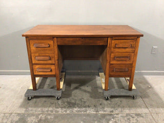 Antique Seven Drawer Desk