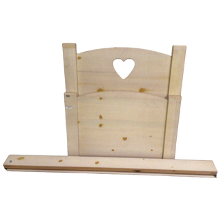 Wooden Heart Shape Twin Bed