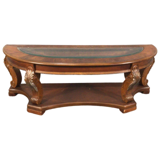 Small Glass Top Sofa Table