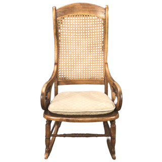 Wicker Back Rocking Chair