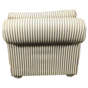 White Striped Chair