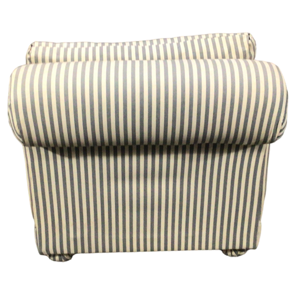 White Striped Chair