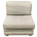 White Striped Chair