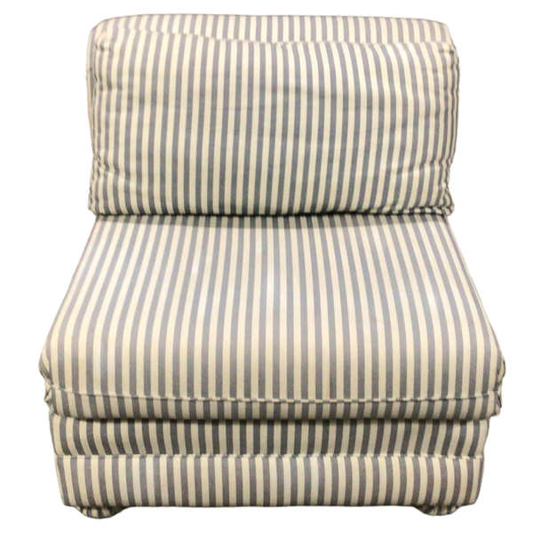 White Striped Chair