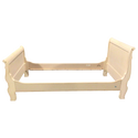 Blonde Twin Sleigh Bed