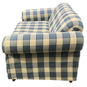 Blue Plaid Loveseat