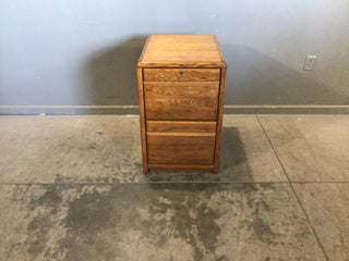 Two Drawer Wood File Cabinet