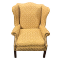 Gold Wing Back Chair