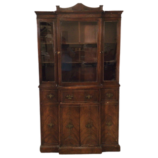 Antique China Cabinet With Secretary Desk