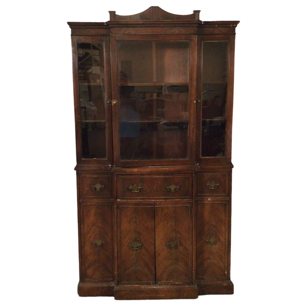 Antique China Cabinet With Secretary Desk