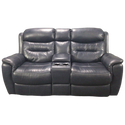 Dark Blue Reclining Sofa