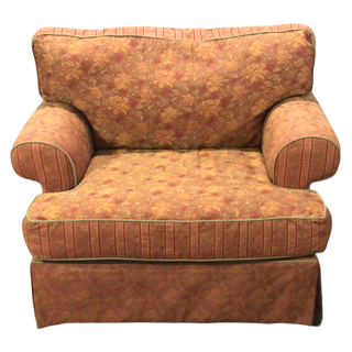 Red Floral Pattern Chair