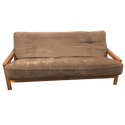 Brown Wooden Futon