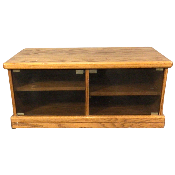 Oak Two Door Tv Stand