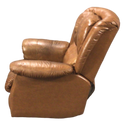 Brown Leather Rocking Recliner