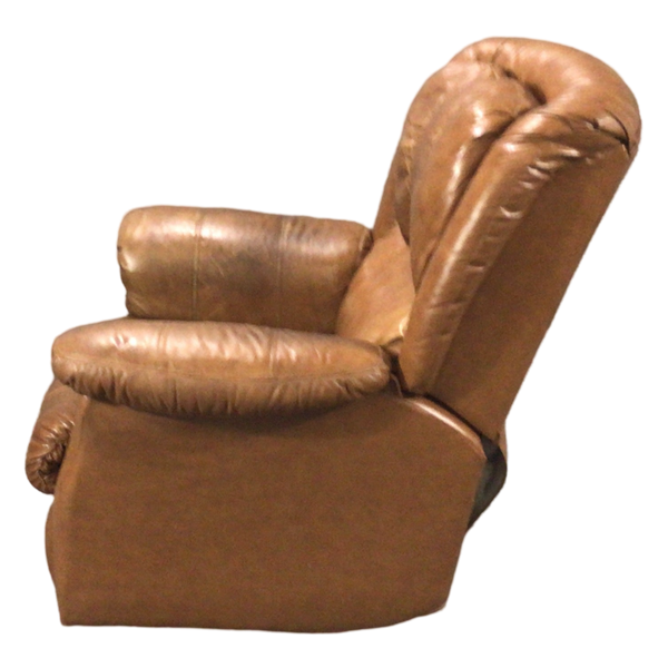 Brown Leather Rocking Recliner