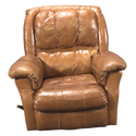 Brown Leather Rocking Recliner