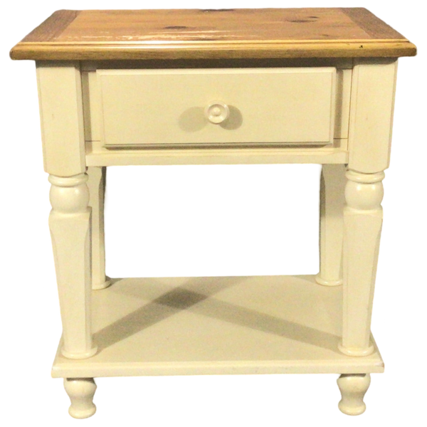 Cindy Crawford Cream Side Table