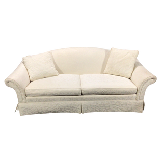 Vanguard White Pattern Sofa