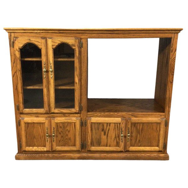Rolling Six Doors Entertainment Center