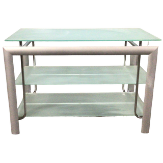 Three Tier Glass Media Stand