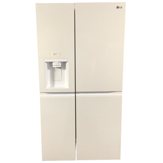 White LG Side By Side Refrigerator